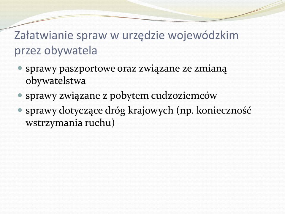 obywatelstwa sprawy związane z pobytem cudzoziemców