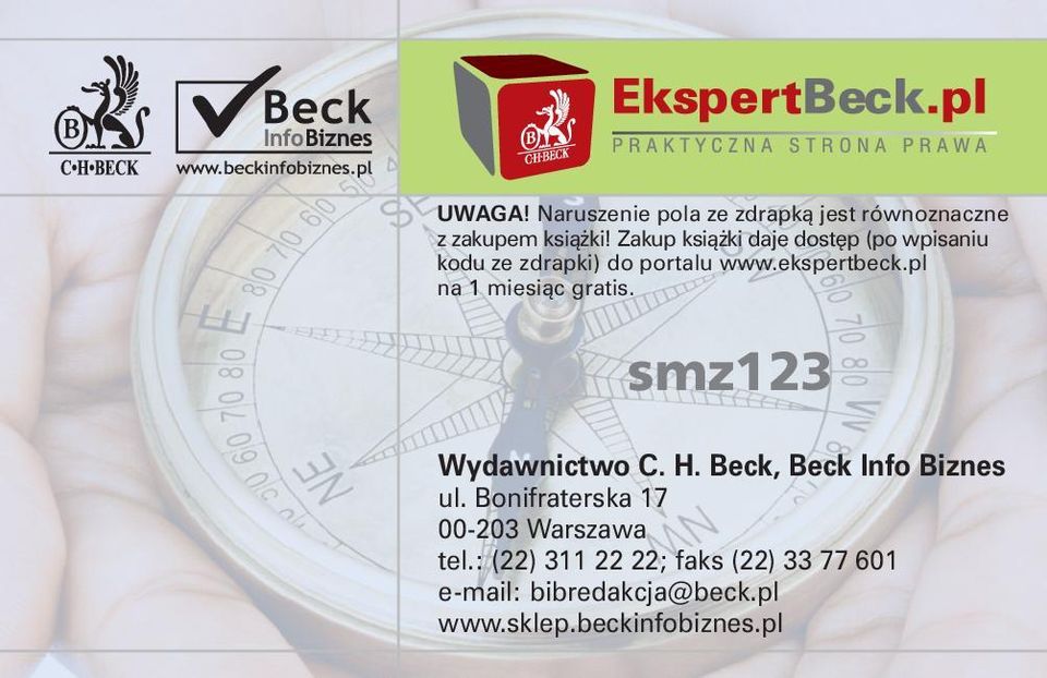 pl na 1 miesiàc gratis. smz123 Wydawnictwo C. H. Beck, Beck Info Biznes ul.