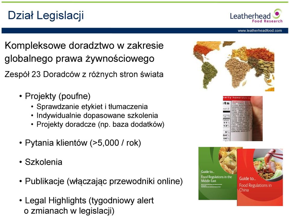 dopasowane szkolenia Projekty doradcze (np.