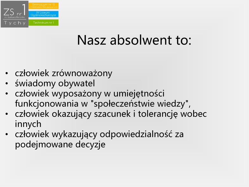 "społeczeństwie wiedzy", człowiek okazujący szacunek i