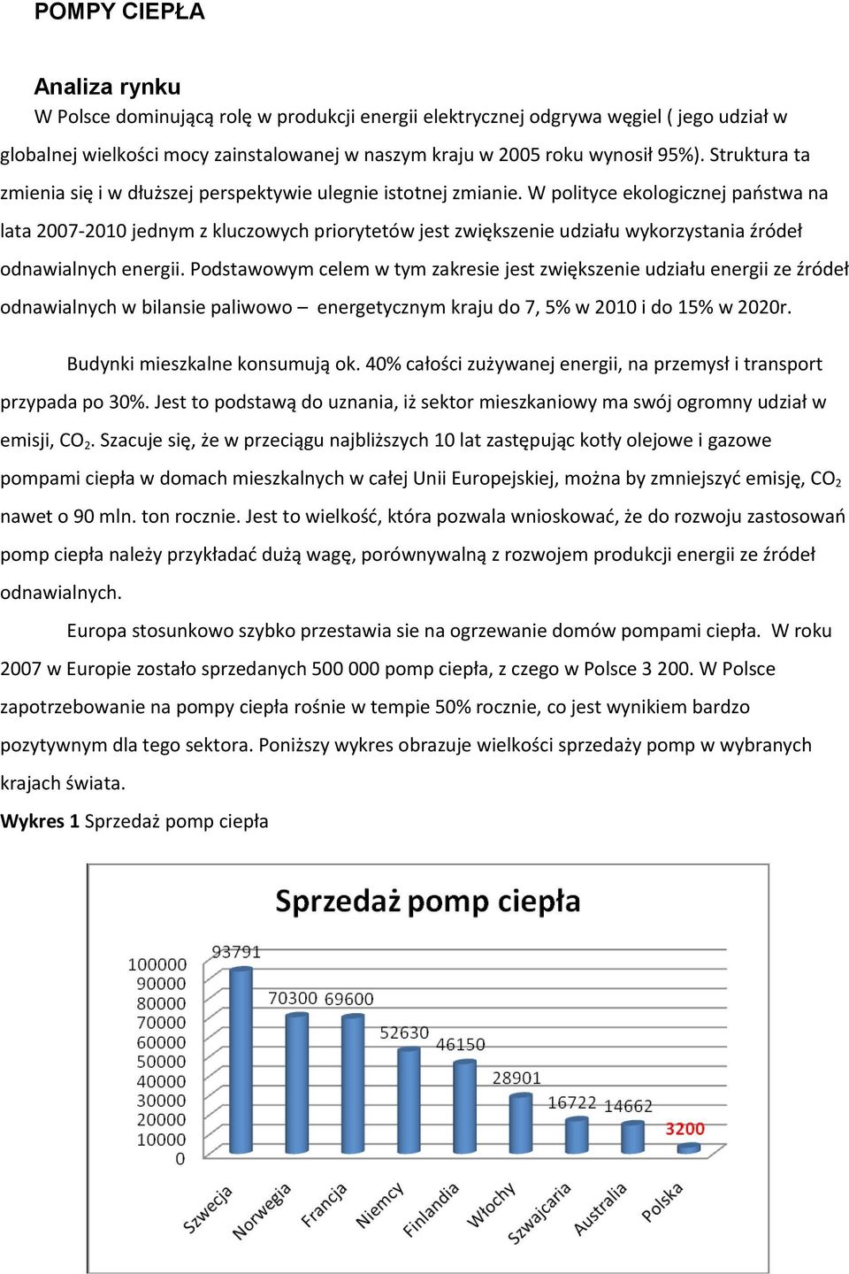 W polityce ekologicznej państwa na lata 2007-2010 jednym z kluczowych priorytetów jest zwiększenie udziału wykorzystania źródeł odnawialnych energii.