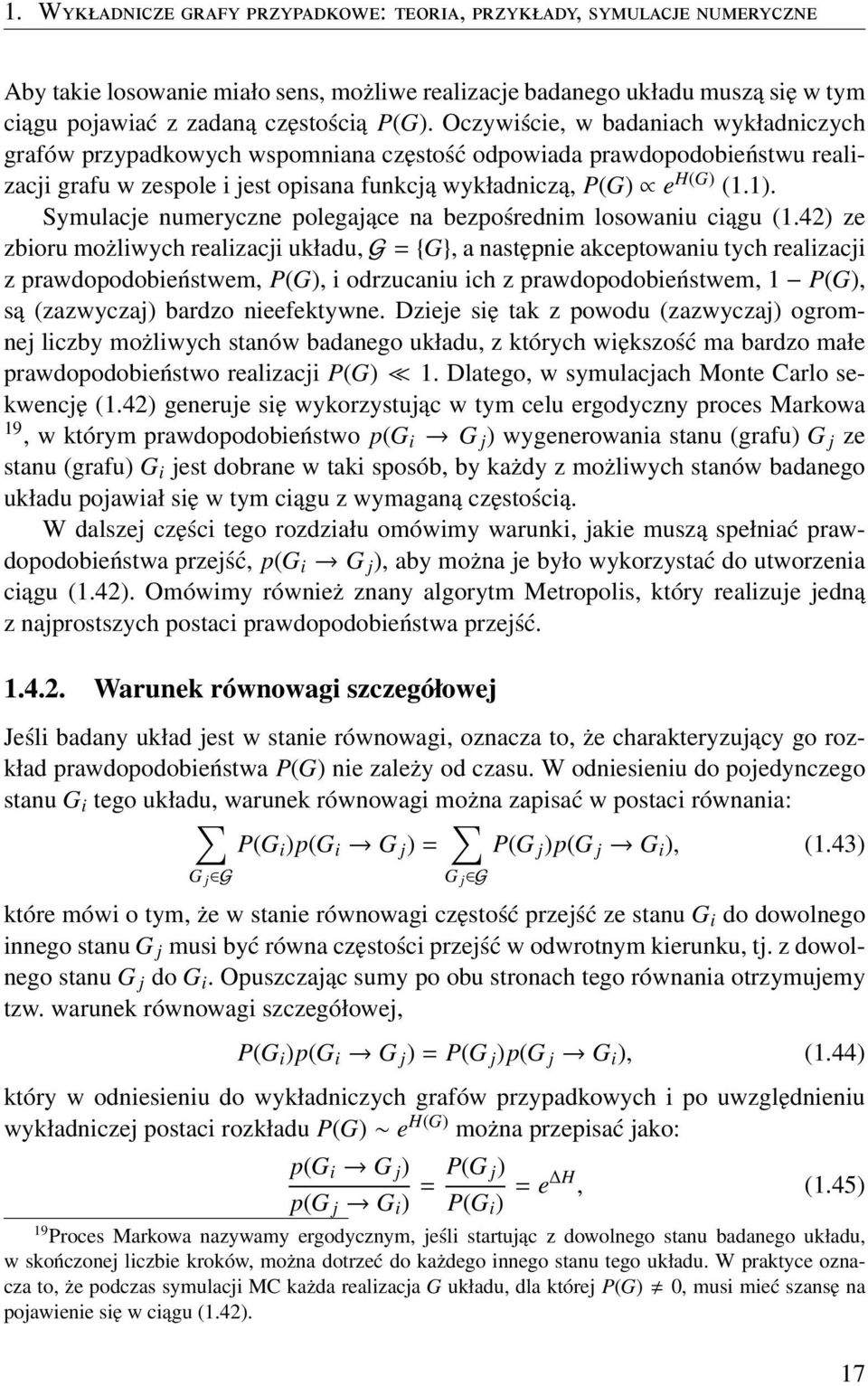 Symulacje numeryczne polegające na bezpośrednim losowaniu ciągu (1.