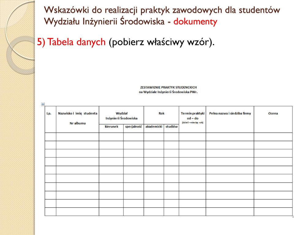 Inżynierii Środowiska - dokumenty