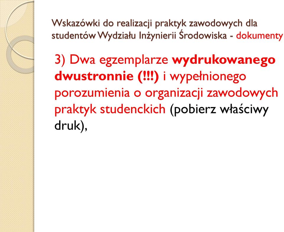 wydrukowanego dwustronnie (!
