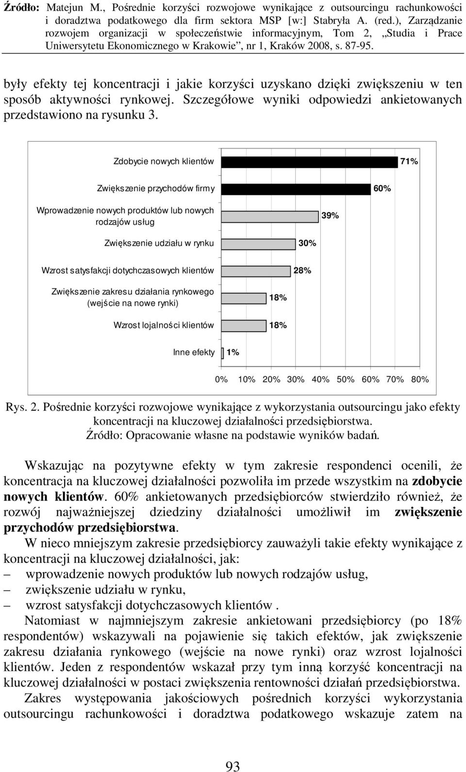 28% Zwiększenie zakresu działania rynkowego (wejście na nowe rynki) Wzrost lojalności klientów 18% 18% Inne efekty 1% 0% 10% 20