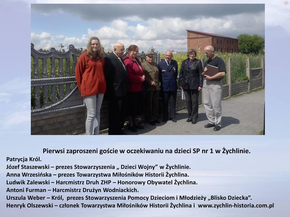 Anna Wrzesińska prezes Towarzystwa Miłośników Historii Żychlina.