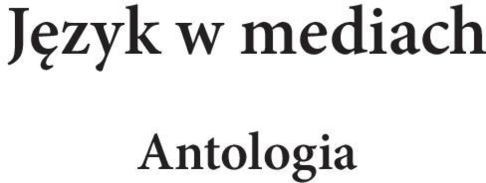 Antologia
