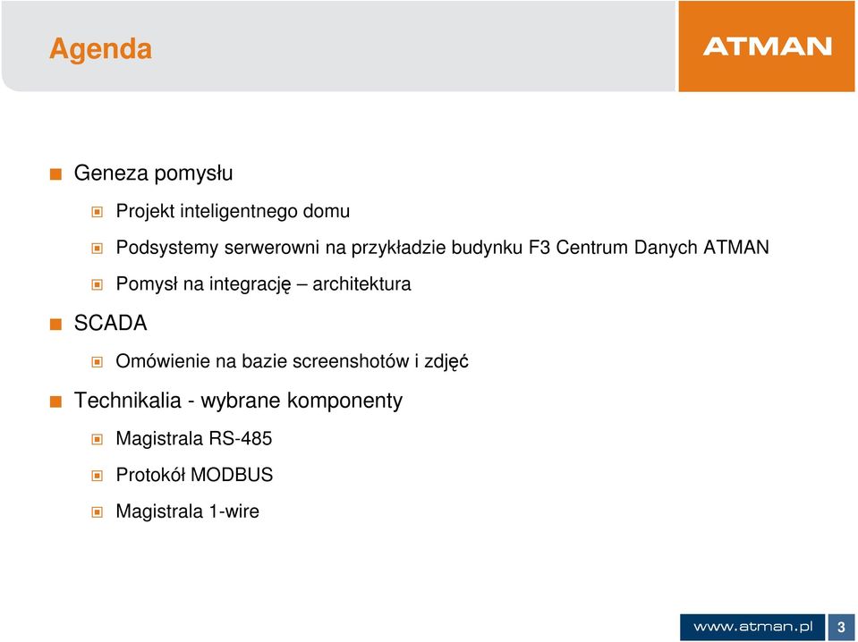 architektura SCADA Omówienie na bazie screenshotów i zdjęć Technikalia