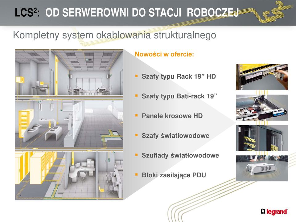 Rack 19 HD Szafy typu Bati-rack 19 Panele krosowe HD