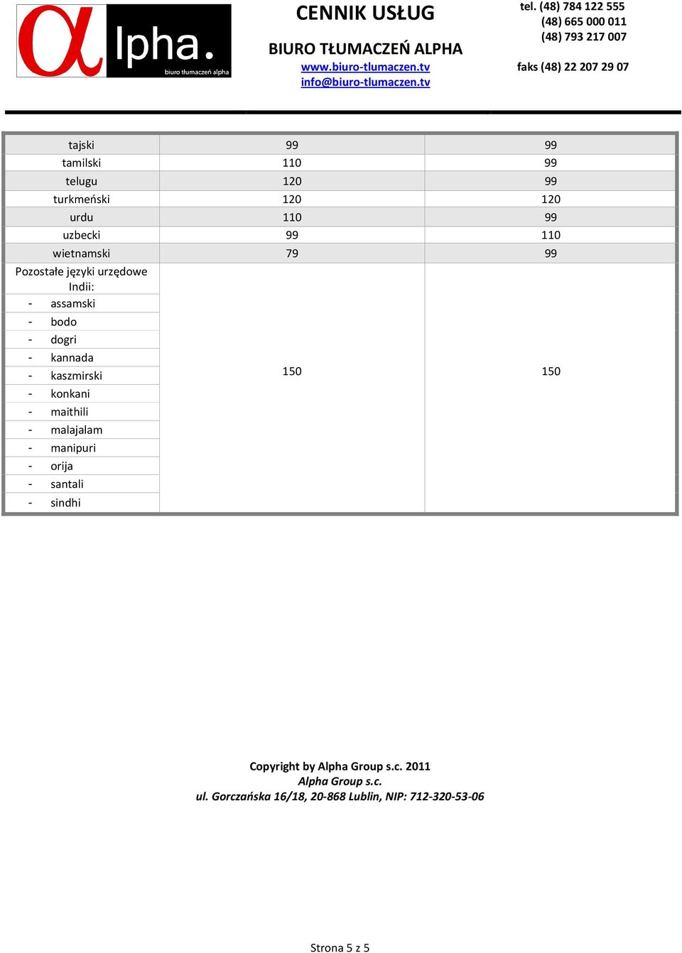 kaszmirski - konkani - maithili - malajalam - manipuri - orija - santali - sindhi 150 150