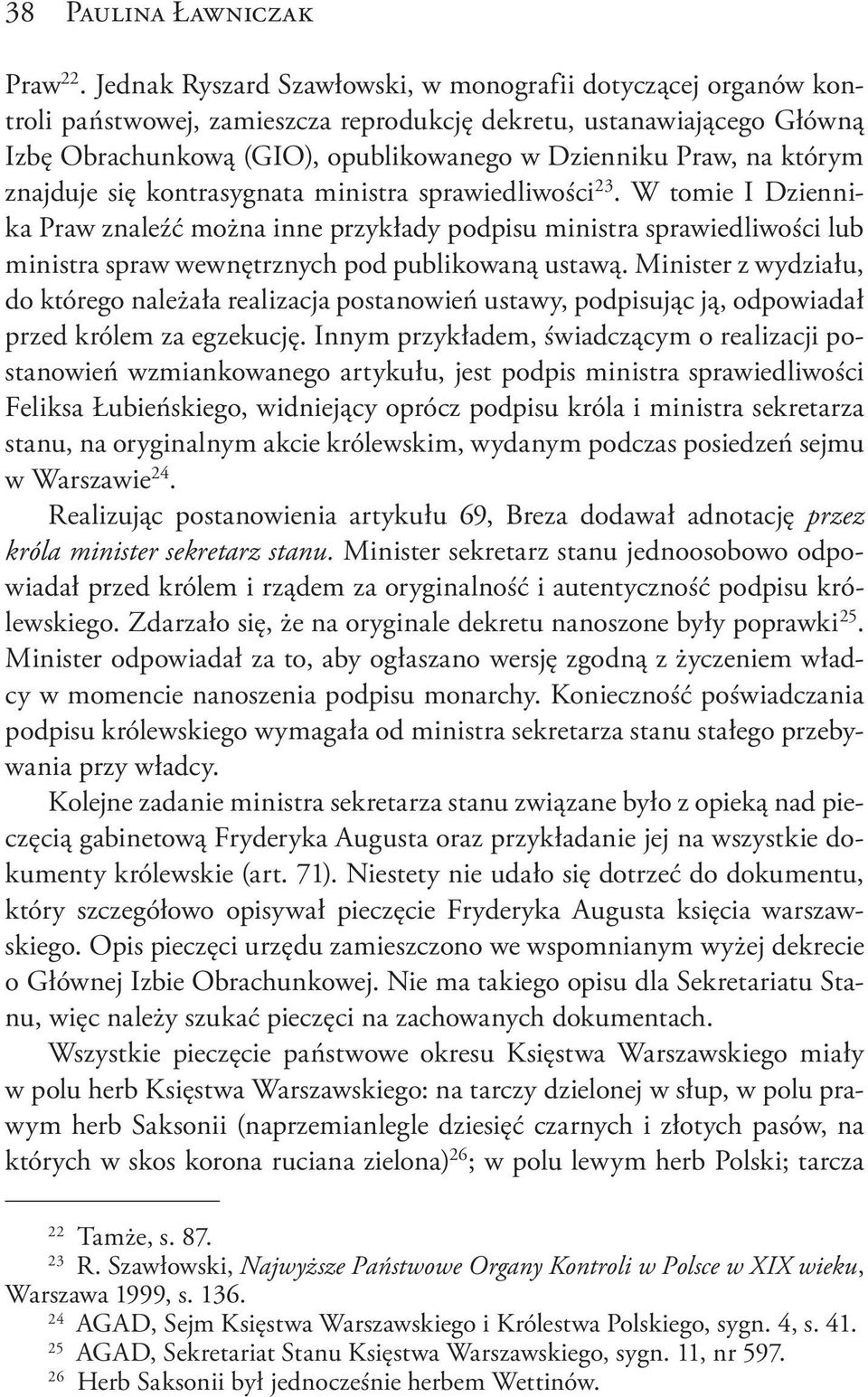 którym znajduje się kontrasygnata ministra sprawiedliwości 23.