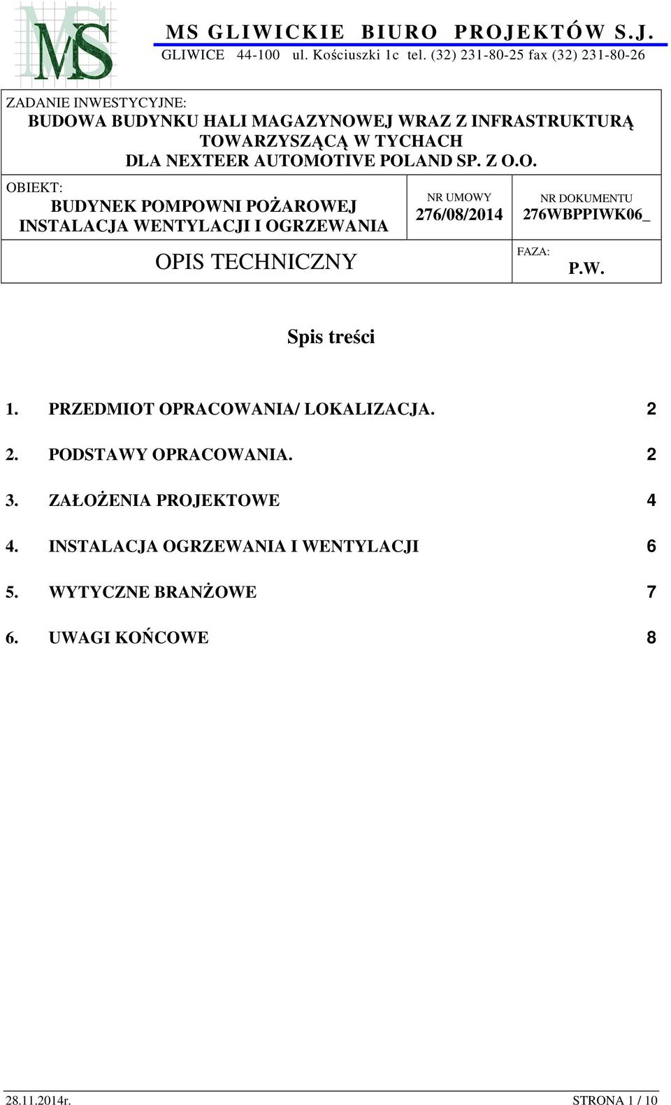 ZAŁOŻENIA PROJEKTOWE 4 4.