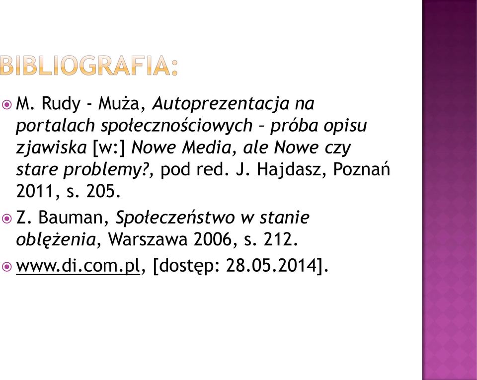 J. Hajdasz, Poznań 2011, s. 205. Z.