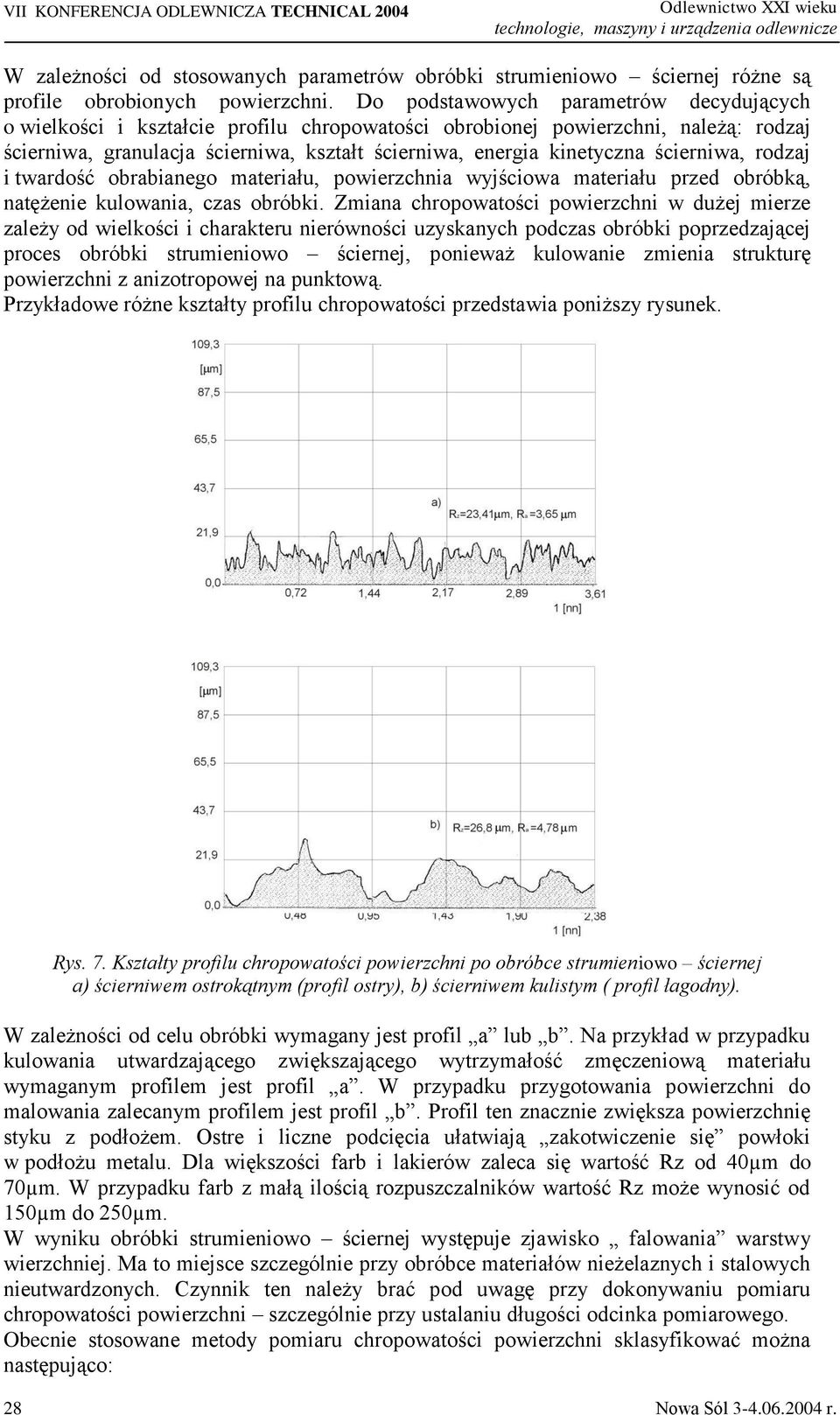 ścierniwa, rodzaj i twardość obrabianego materiału, powierzchnia wyjściowa materiału przed obróbką, natężenie kulowania, czas obróbki.