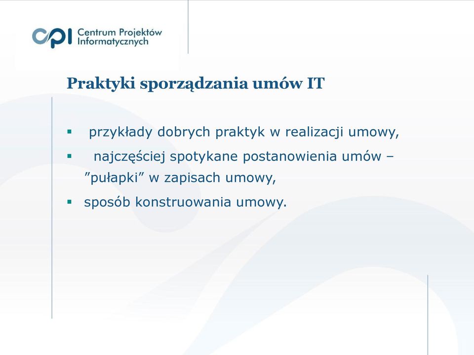 najczęściej spotykane postanowienia umów