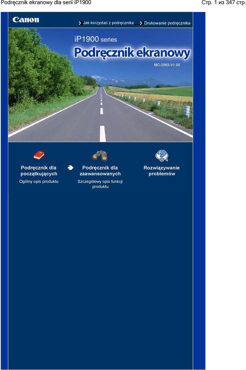 00 Podręcznik dla początkujących Ogólny opis produktu Podręcznik