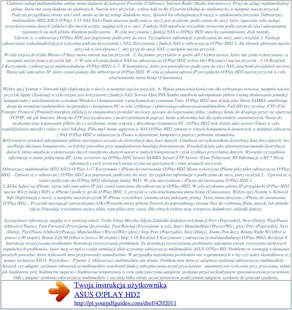 Sprawd list obslugiwanych myszy w opakowaniu prezentu. Odtwarzacz multimediów HD2 ASUS O!