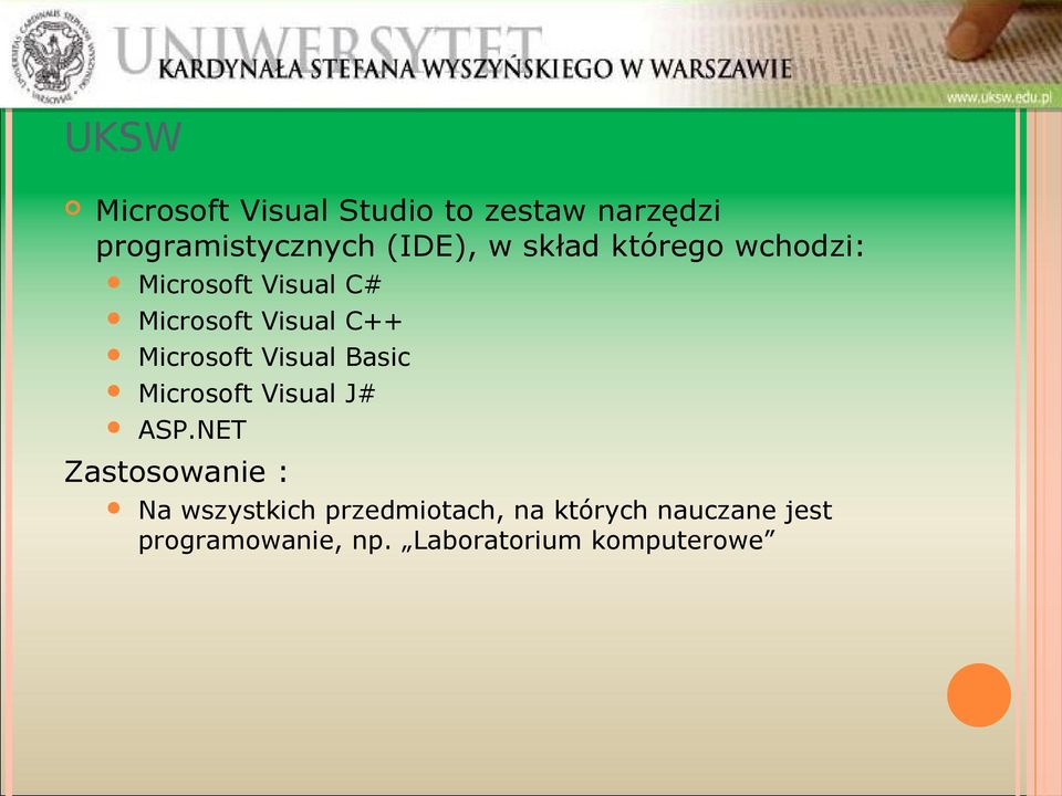 Visual C++ Microsoft Visual Basic Microsoft Visual J# ASP.