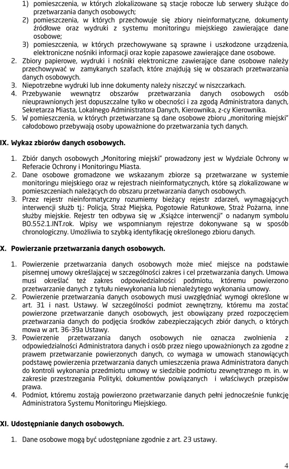 kopie zapasowe zawierające dane osobowe. 2.