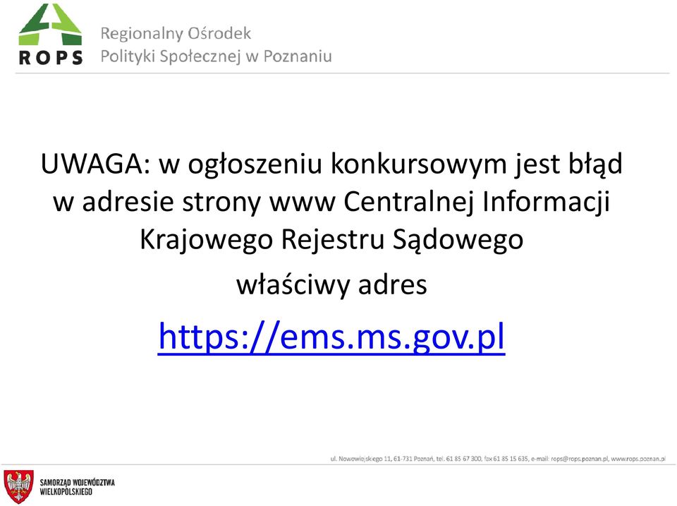 Informacji Krajowego Rejestru