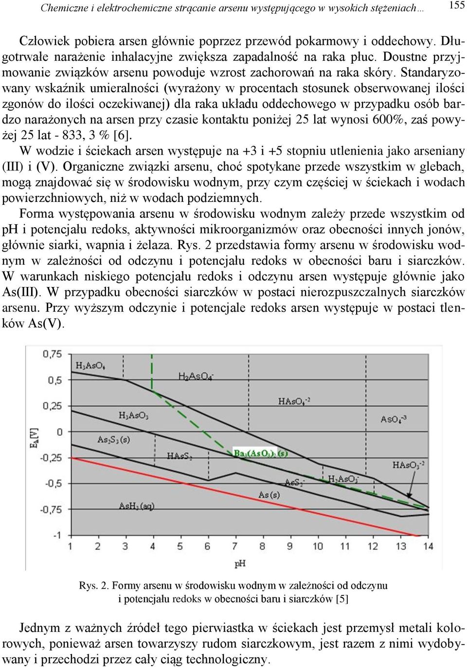 Standaryzowany wskaźnik umieralności (wyrażony w procentach stosunek obserwowanej ilości zgonów do ilości oczekiwanej) dla raka układu oddechowego w przypadku osób bardzo narażonych na arsen przy
