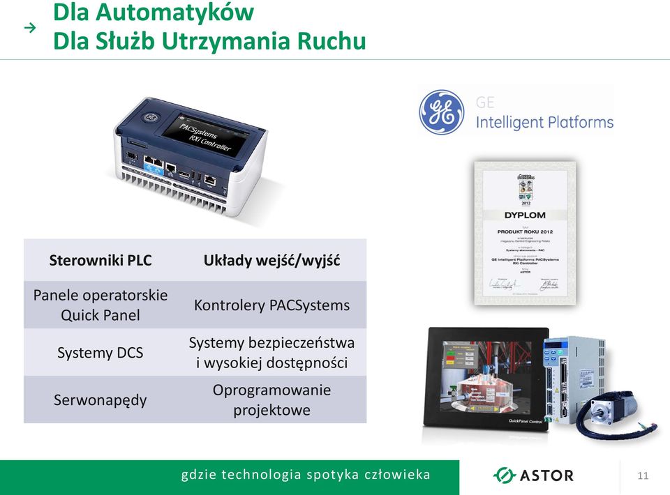 Układy wejść/wyjść Kontrolery PACSystems Systemy