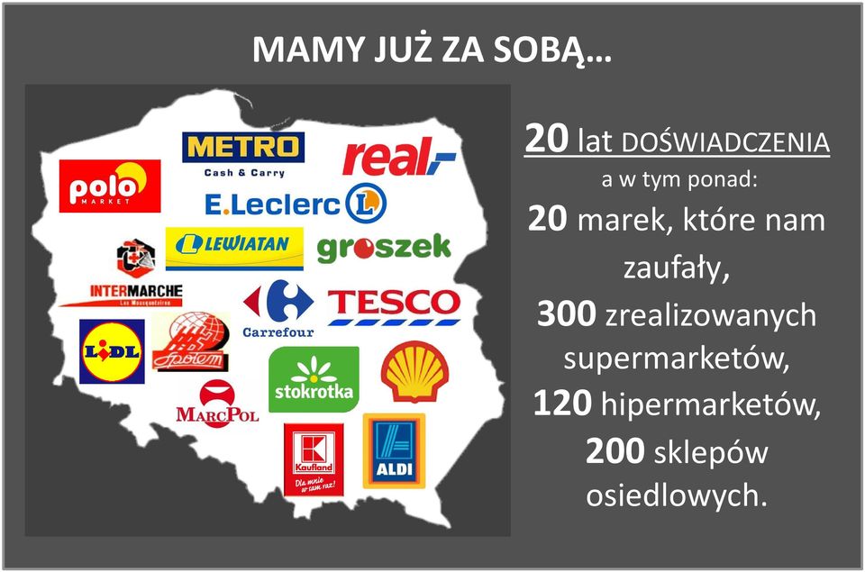 zaufały, 300 zrealizowanych