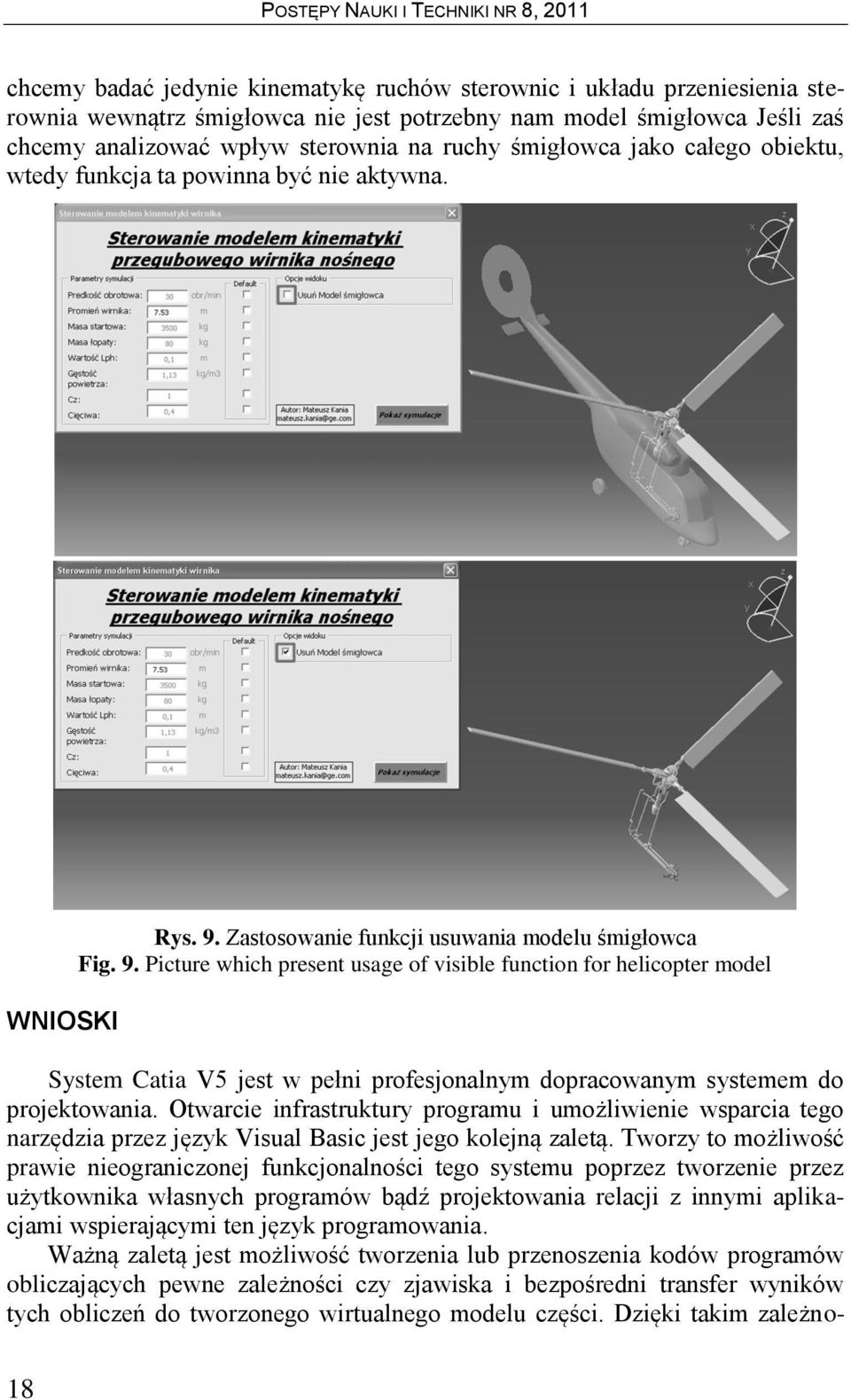 Zastosowanie funkcji usuwania modelu śmigłowca Fig. 9.