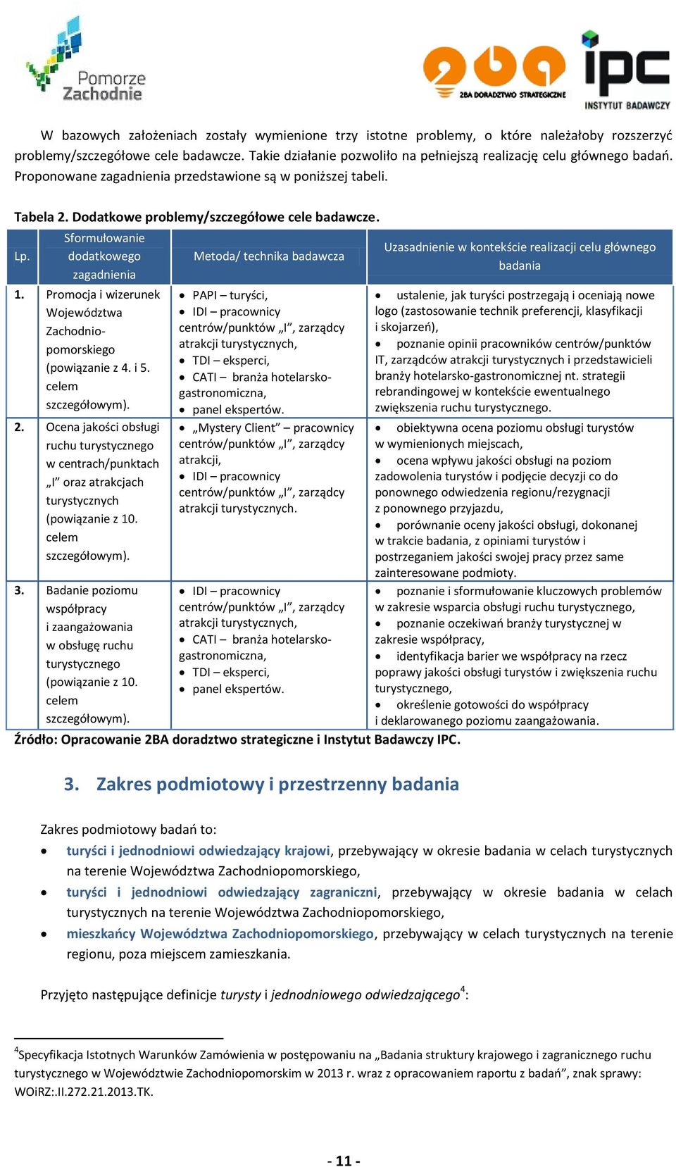 Sformułowanie dodatkowego zagadnienia 1. Promocja i wizerunek Województwa Zachodniopomorskiego (powiązanie z 4. i 5. celem szczegółowym). 2.
