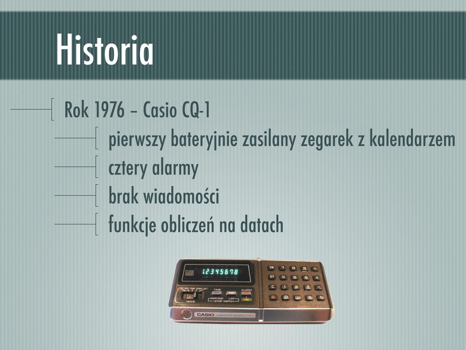 zegarek z kalendarzem cztery