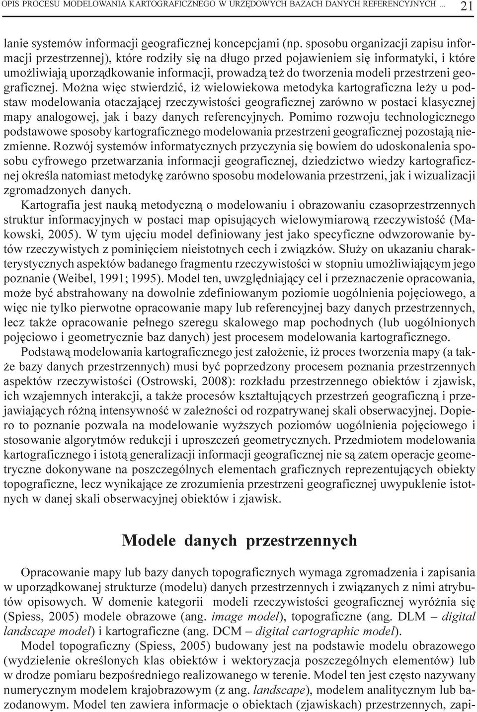 przestrzeni geograficznej.