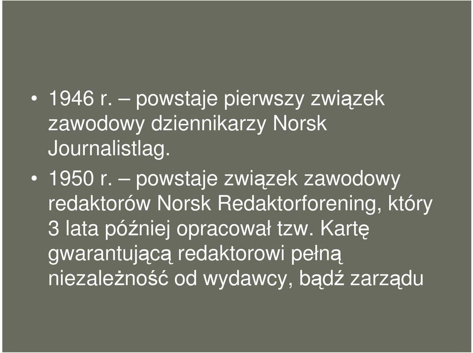 Journalistlag. 1950 r.