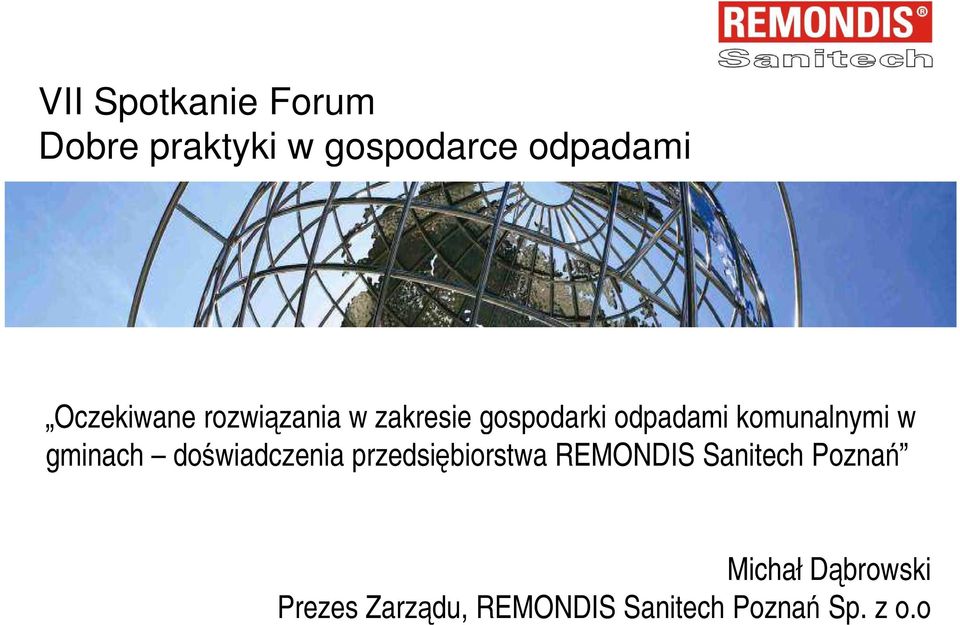 komunalnymi w gminach doświadczenia przedsiębiorstwa REMONDIS