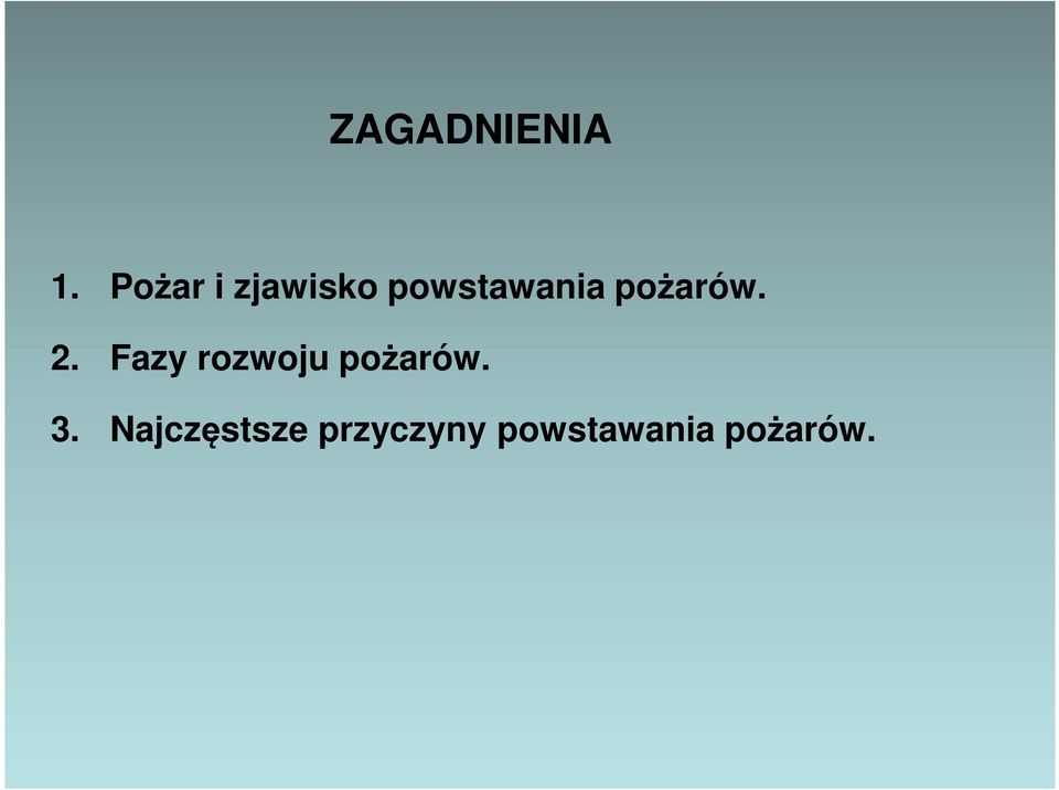 pożarów. 2.