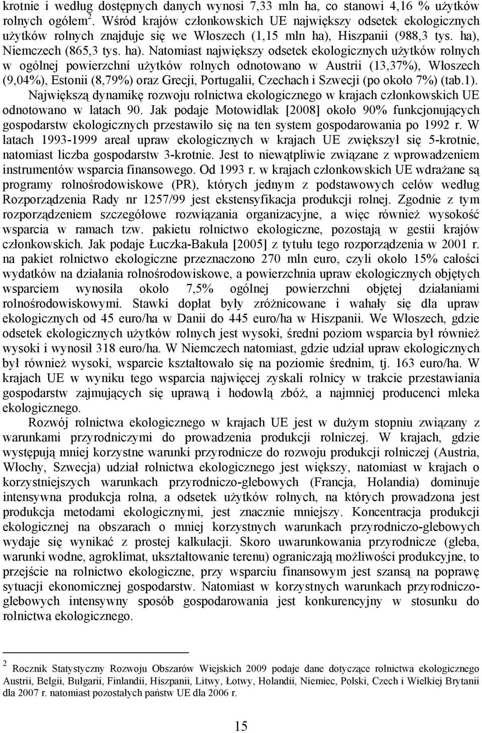 Hiszpanii (988,3 tys. ha),