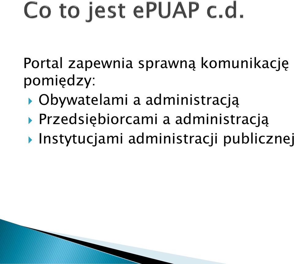 administracją Przedsiębiorcami a