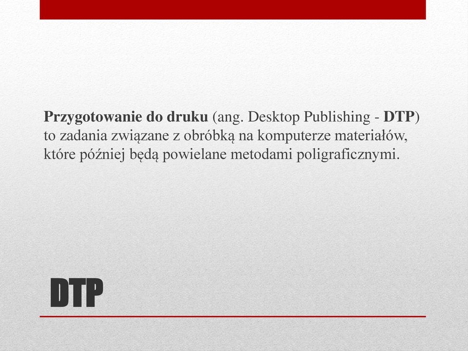 związane z obróbką na komputerze