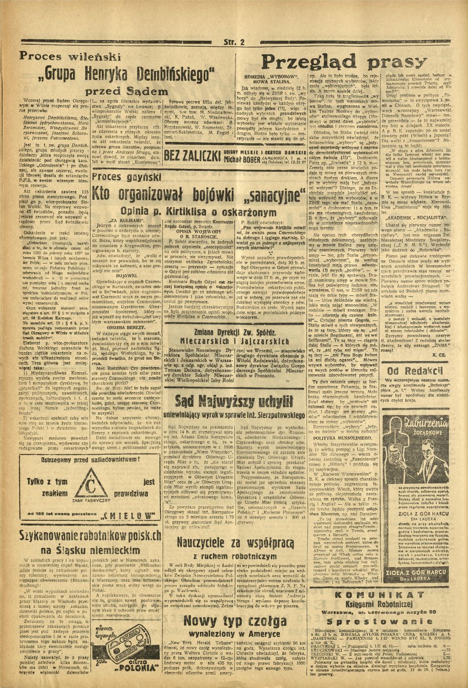 Żeromskej, Władysłao Bo Akt oskarżena prytaca róż ryseco, Jóefo Schuso- ne darena różnych okresó życa oskarżonych. Mędy nny., Jeremu Putramento. m akt oskarżena terd, że Jest to t.