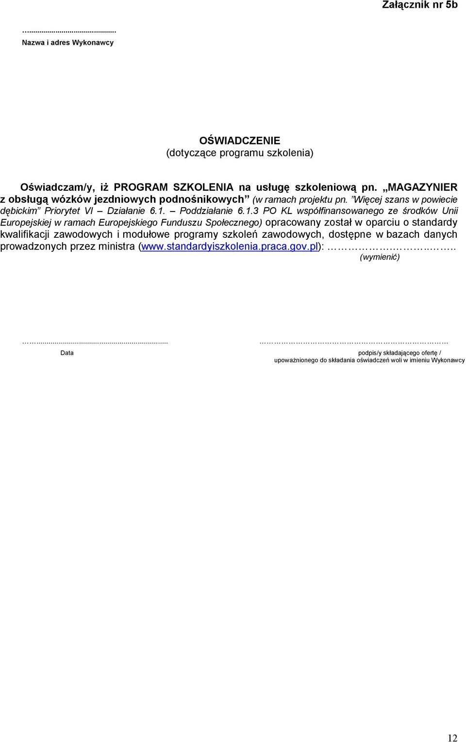 Poddziałanie 6.1.