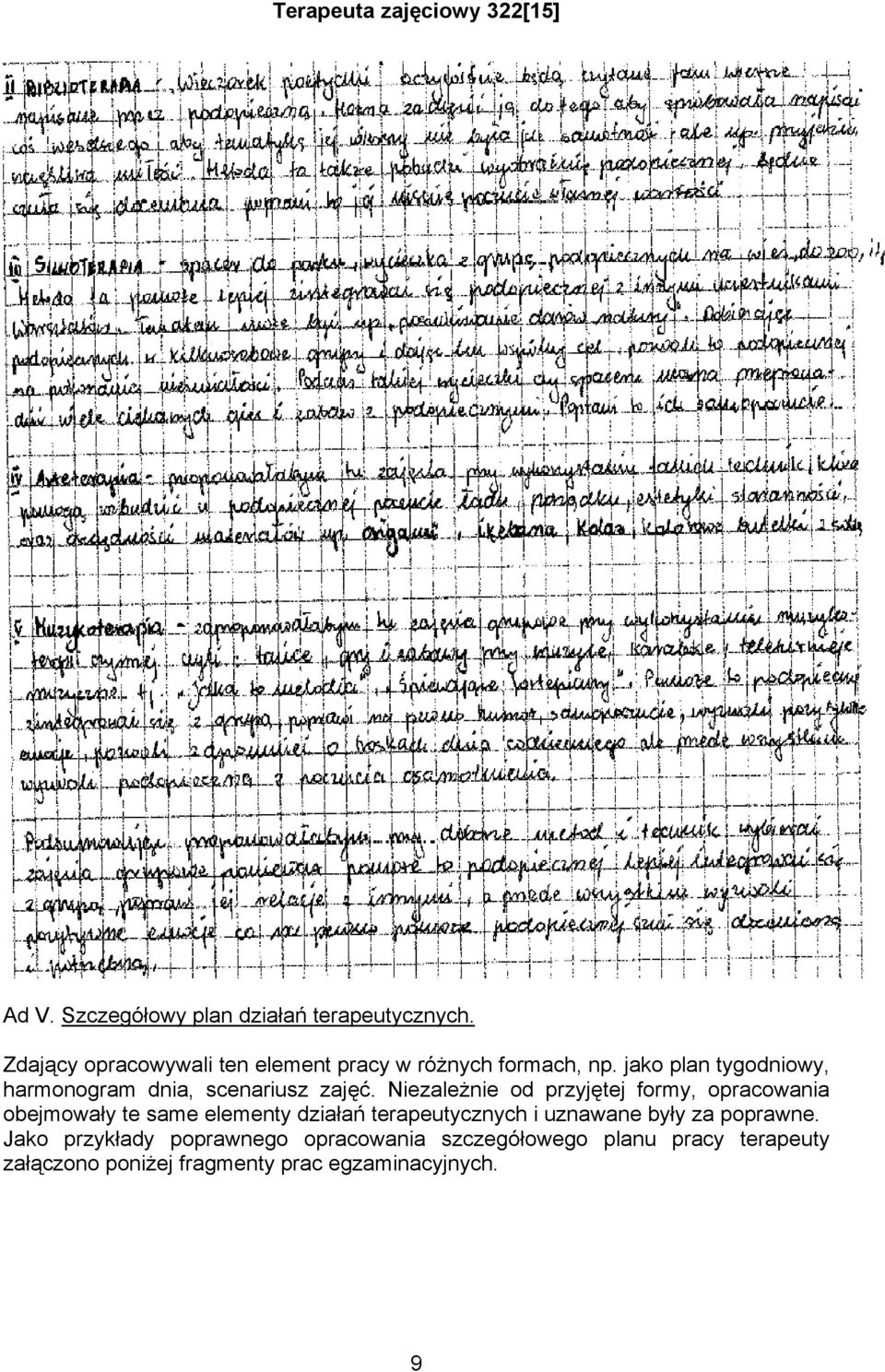 jako plan tygodniowy, harmonogram dnia, scenariusz zajęć.