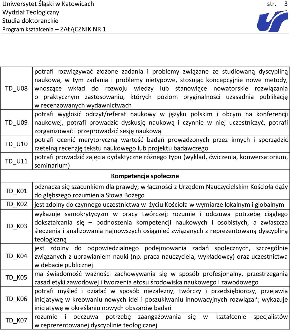 oryginalności uzasadnia publikację w recenzowanych wydawnictwach potrafi wygłosić odczyt/referat naukowy w języku polskim i obcym na konferencji naukowej, potrafi prowadzić dyskusję naukową i czynnie