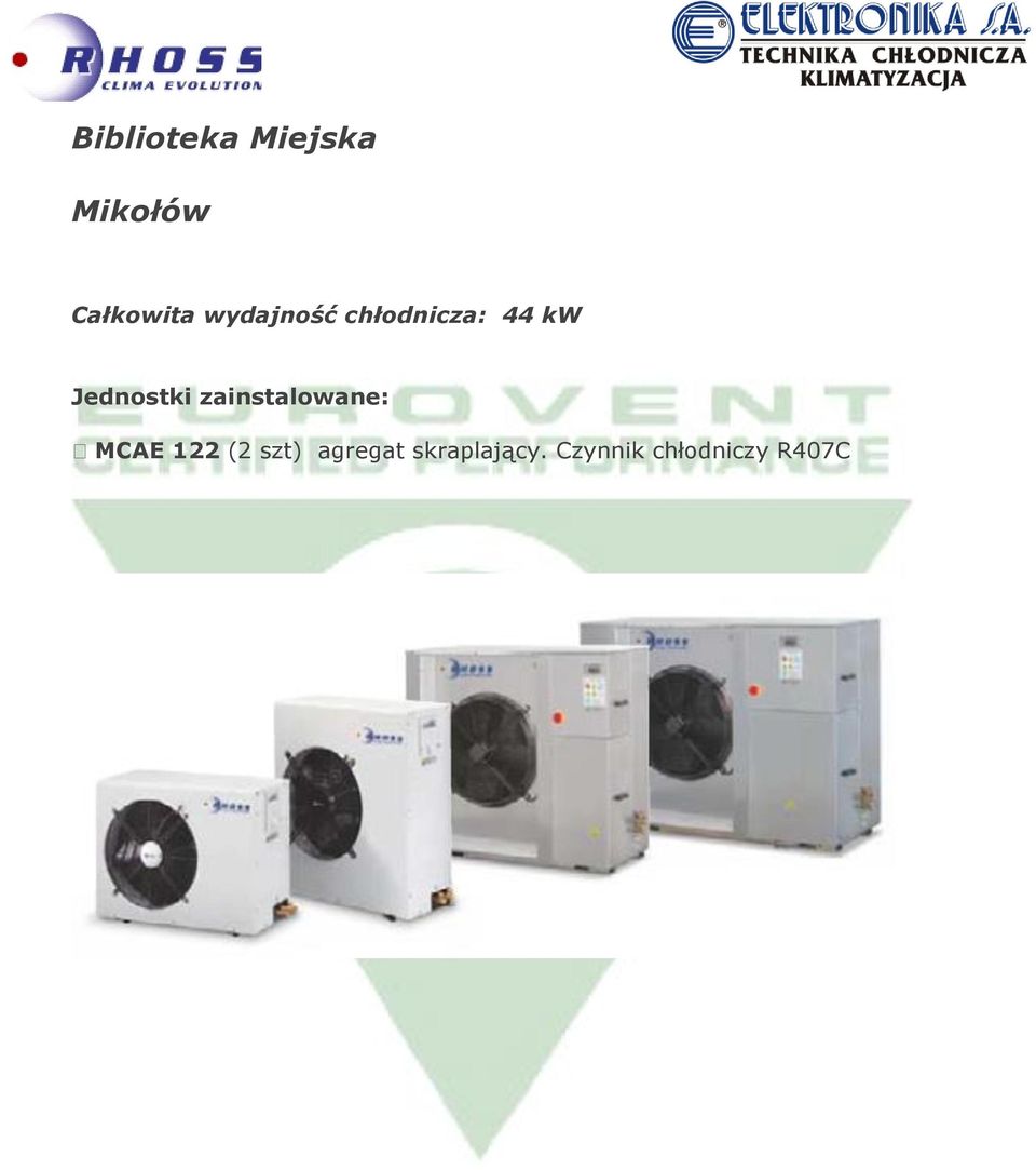 44 kw MCAE 122 (2 szt) agregat
