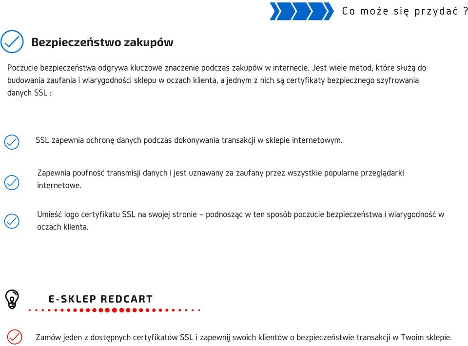 ochronę danych podczas dokonywania transakcji w sklepie internetowym.