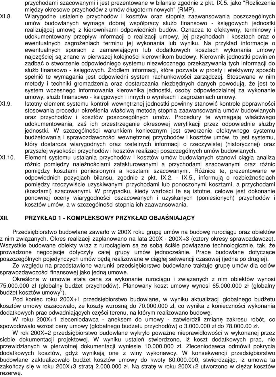odpowiednich budów.