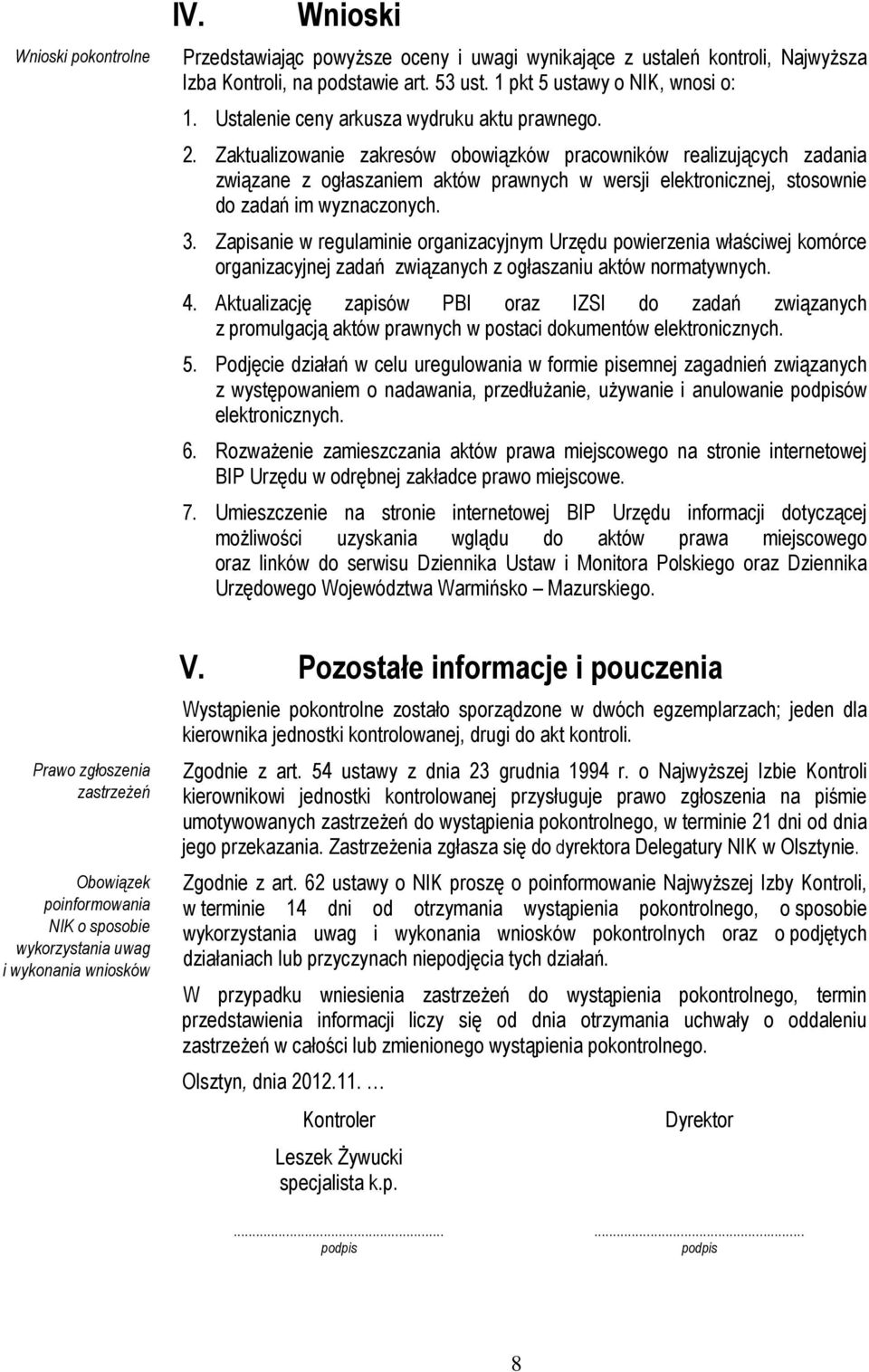 Ustalenie ceny arkusza wydruku aktu prawnego. 2.
