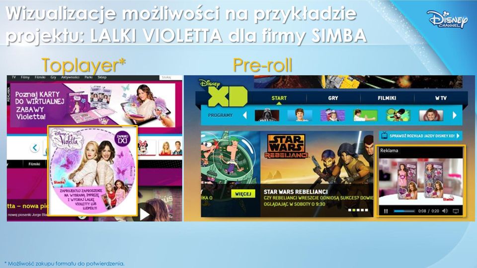 VIOLETTA dla firmy SIMBA Toplayer*