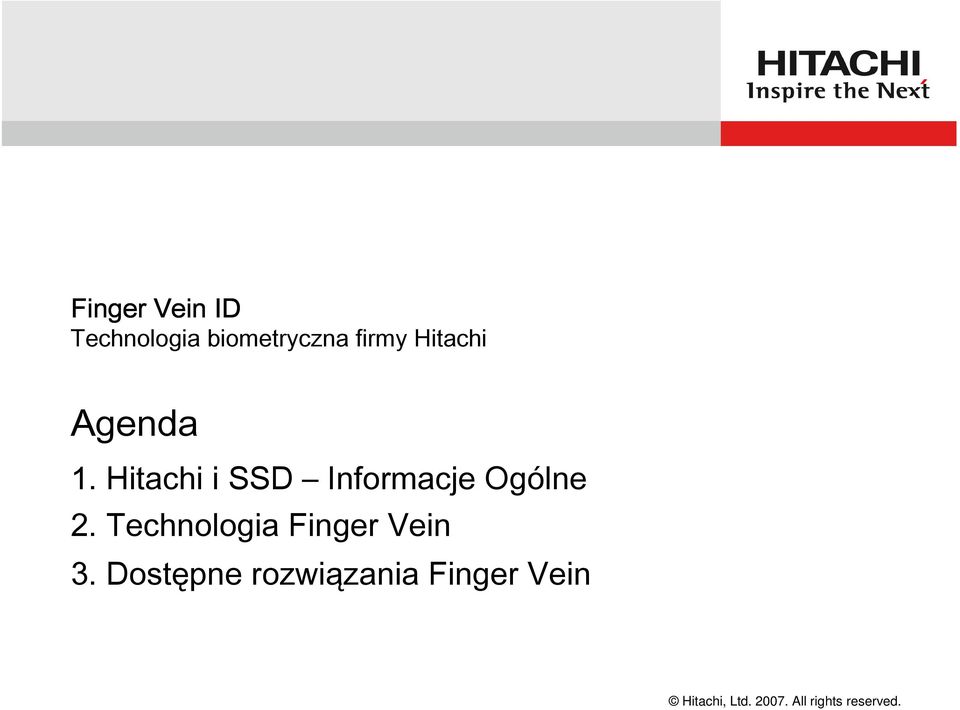 Hitachi i SSD Informacje Ogólne 2.