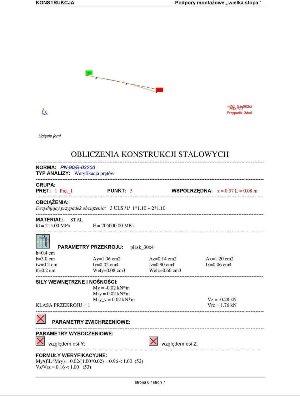 1*1.10 + 2*1.10 ---------------------------------------------------------------------------------------------------------------------------------------- MATERIAŁ: STAL fd = 215.00 MPa E = 205000.