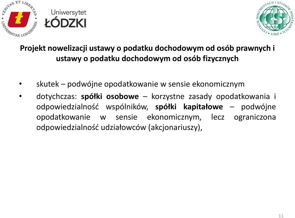 osobowe korzystne zasady opodatkowania i odpowiedzialność wspólników, spółki kapitałowe