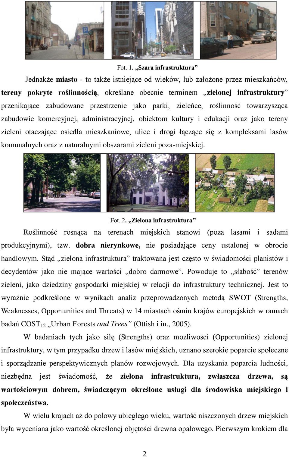 zabudowane przestrzenie jako parki, zieleńce, roślinność towarzysząca zabudowie komercyjnej, administracyjnej, obiektom kultury i edukacji oraz jako tereny zieleni otaczające osiedla mieszkaniowe,